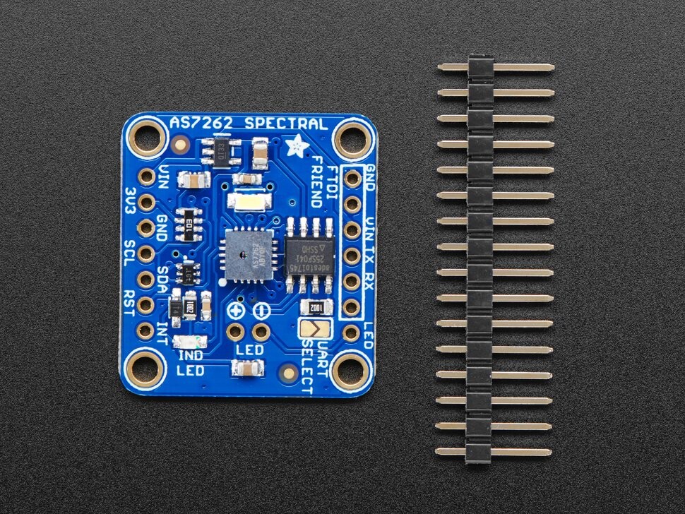 Adafruit AS7262 6-Kanal synligt lys farvesensor Breakout 3779
