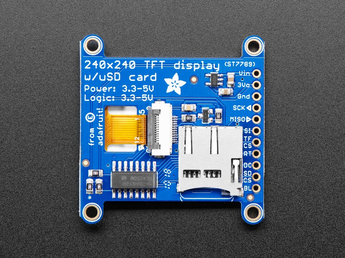 Adafruit 1,54" 240x240 Bredvinkel TFT (ST7789) LCD-display 3787