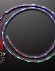 Adafruit NeoPixel LED-strimle 1m sort med alligator clips 30 lys/meter 3812