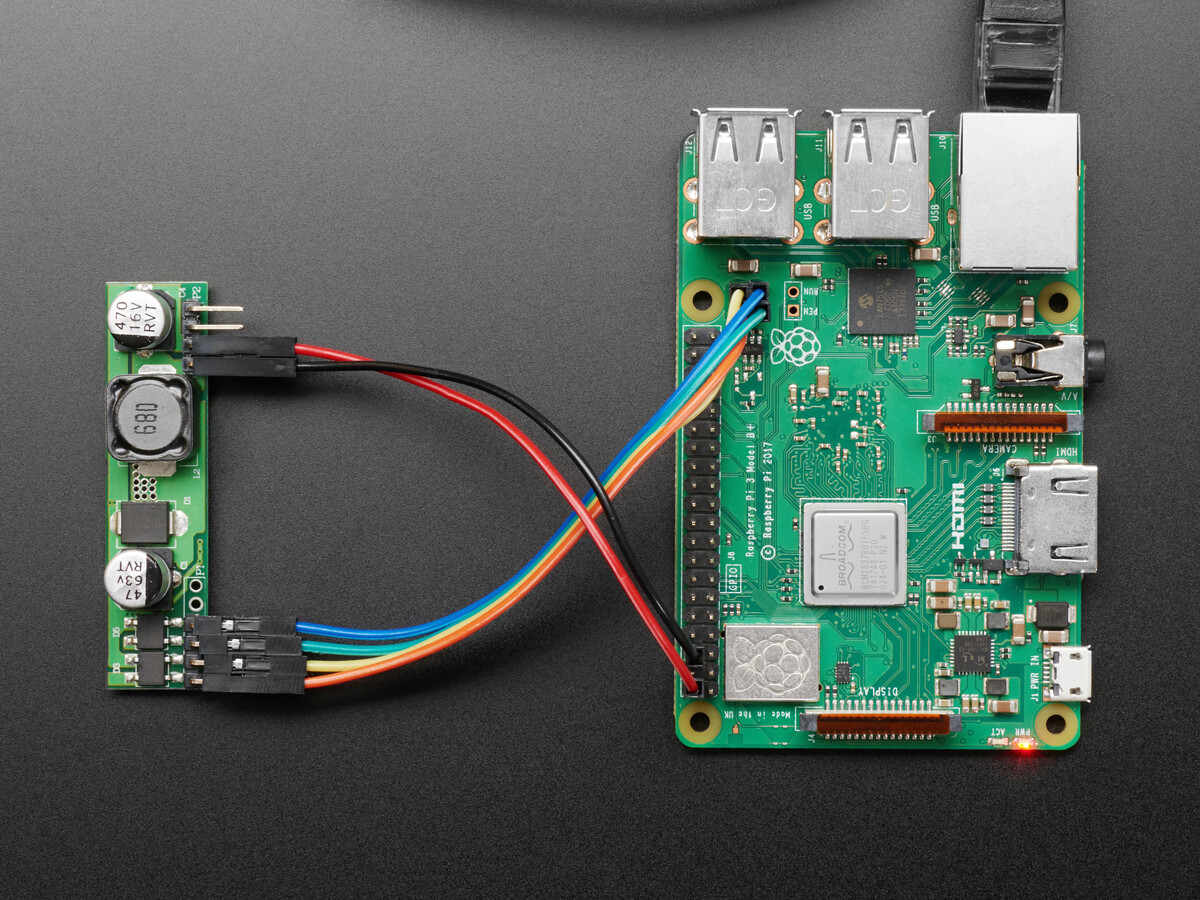 Adafruit 5V 1,5A Udgang PoE-modul - Fungerer med Raspberry Pi 3 B+ 3847