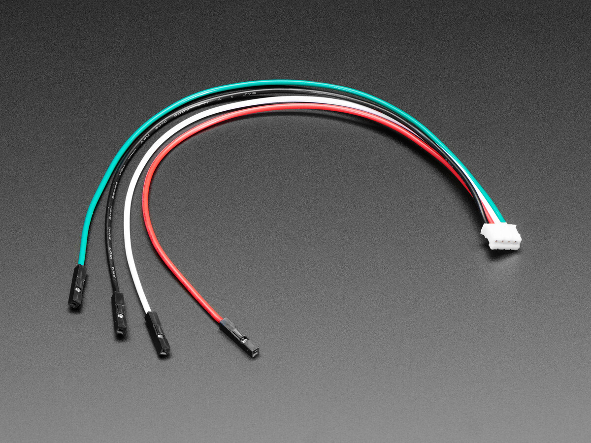 Adafruit JST 2mm 4-Pin til Female Stik Kabel - I2C STEMMA Kabel 3950