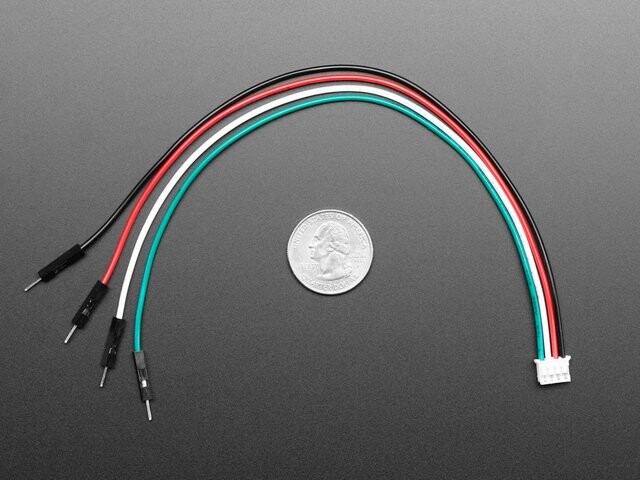 Adafruit JST PH 4-pol kabel til hanheader - I2C STEMMA kabel - 200 mm 3955