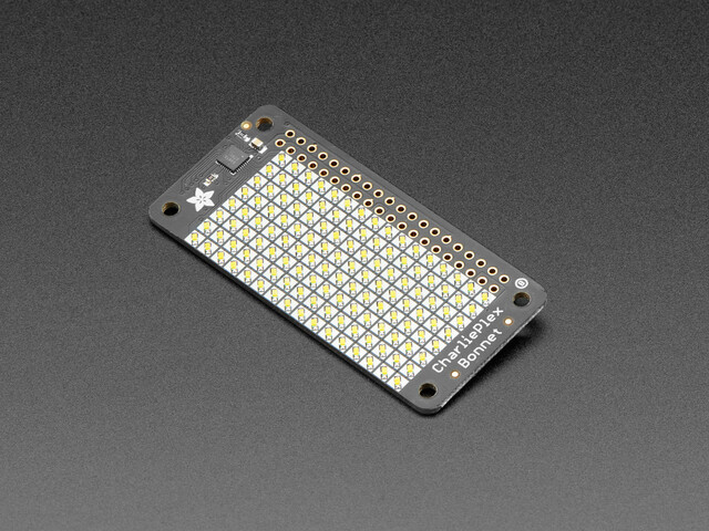 Adafruit CharliePlex LED Matrix Bonnet 8x16 Cool White LEDs 4121