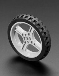 Adafruit Sort Multi-Hub Hjul til TT Lego eller N20 Motor - 65 mm diameter 4205