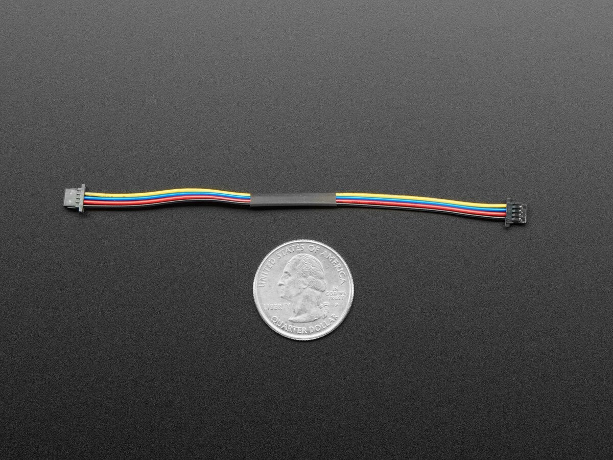 Adafruit STEMMA QT / Qwiic JST 4Pin kabel 100mm langt til alle sensor-/driver-kort med Qwiic 4210