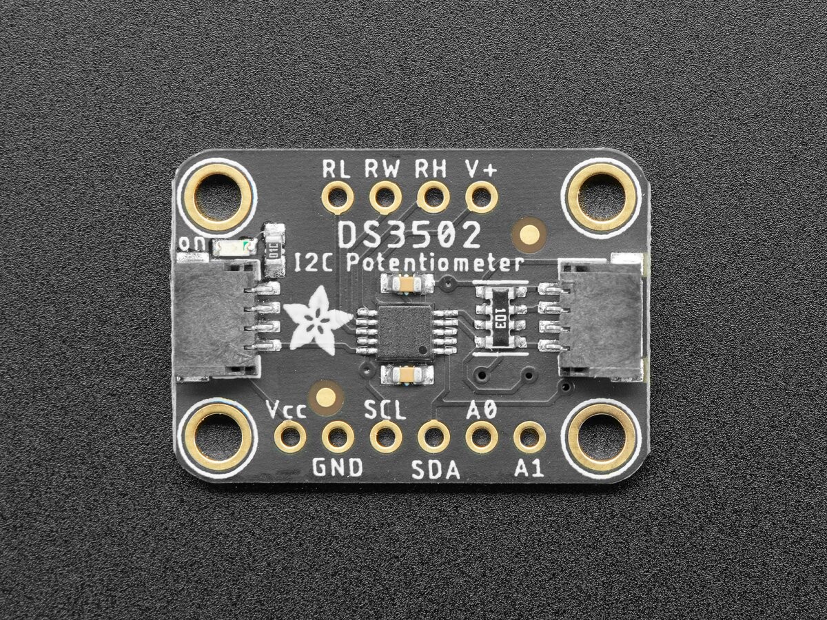 Adafruit DS3502 I2C Digital 10K Potentiometer Breakout - STEMMA QT / Qwiic 4286