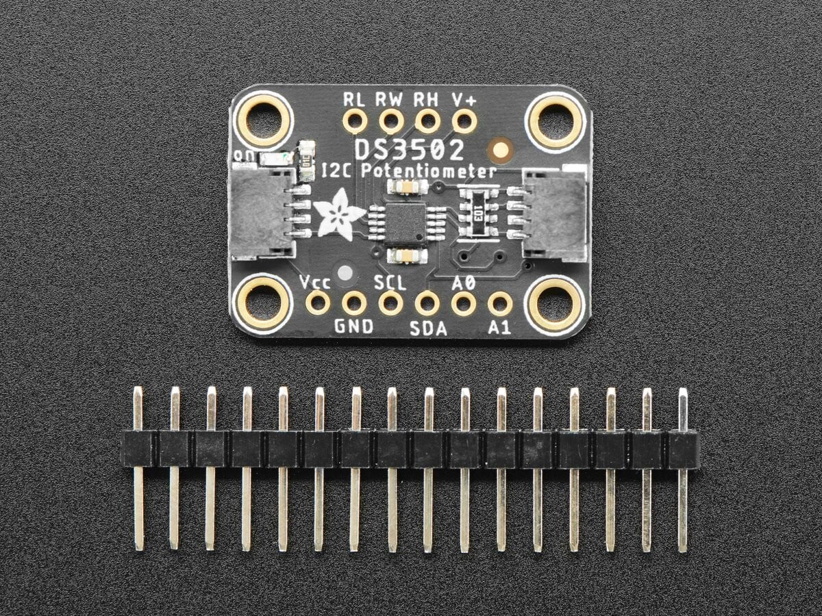 Adafruit DS3502 I2C Digital 10K Potentiometer Breakout - STEMMA QT / Qwiic 4286