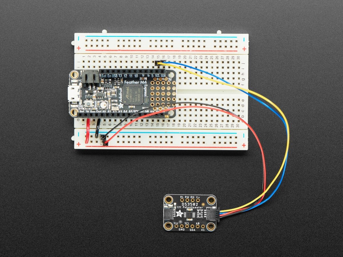 Adafruit DS3502 I2C Digital 10K Potentiometer Breakout - STEMMA QT / Qwiic 4286