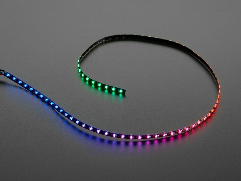 Adafruit Ultra Skinny NeoPixel 1515 LED-stripe 0,5m Bred 75 lysdioder