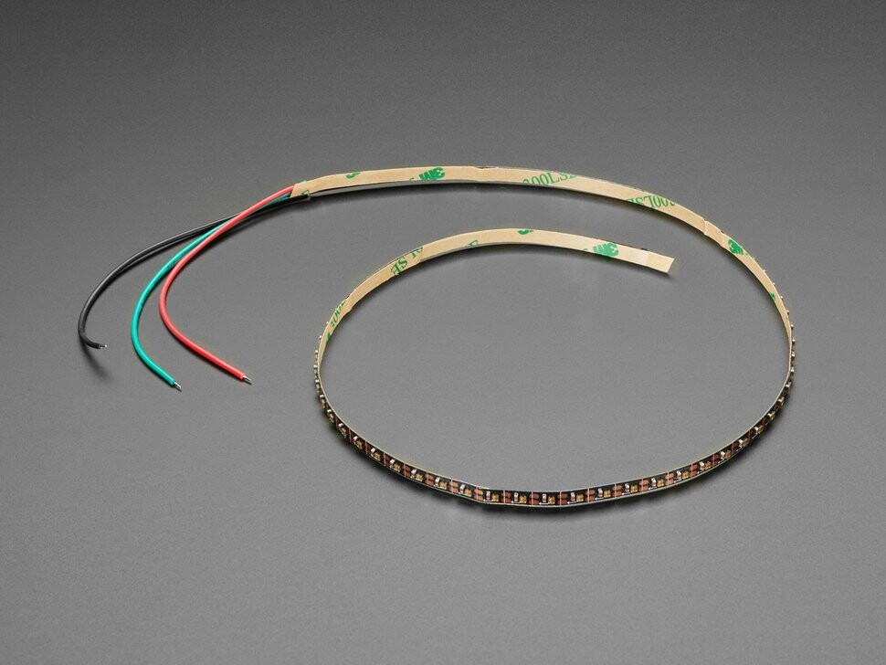 Adafruit Ultra Skinny NeoPixel 1515 LED-stripe 0,5m Bred 75 lysdioder