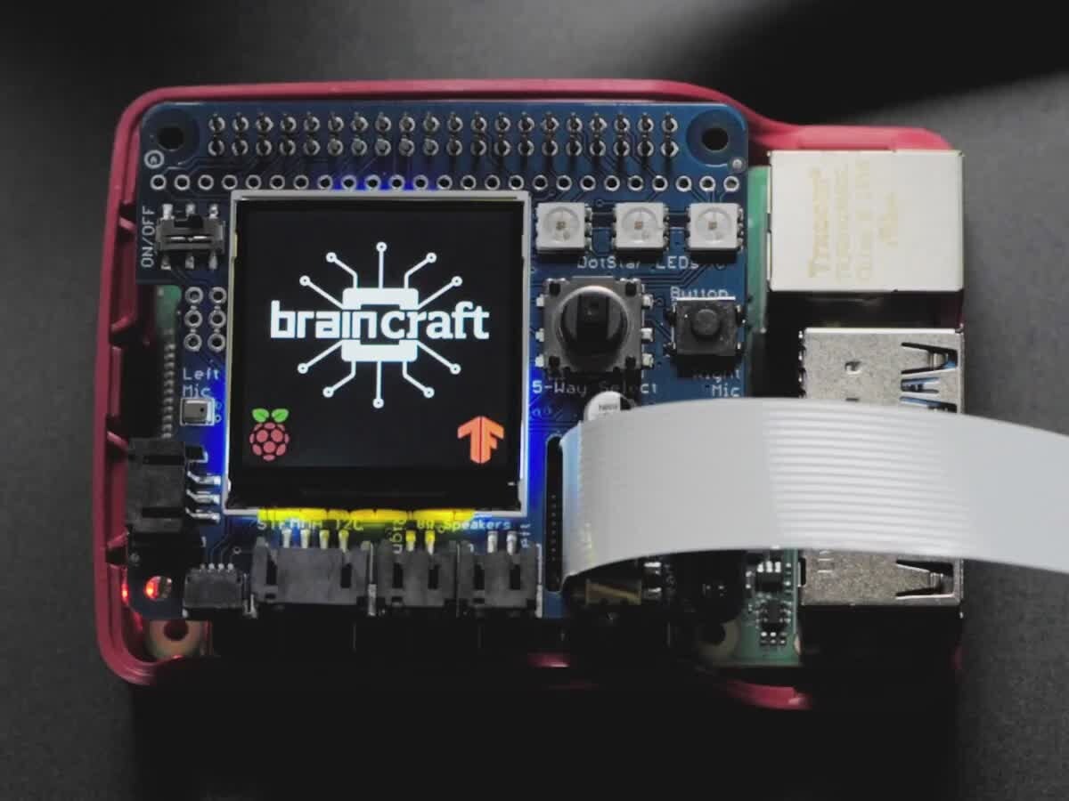 Adafruit BrainCraft HAT Maskinlæring for Raspberry Pi 4 4374