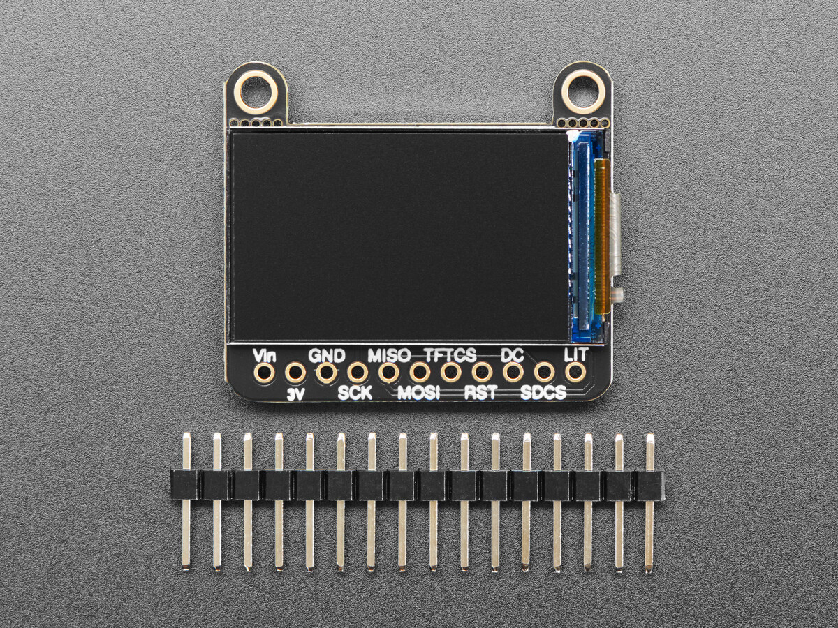 Adafruit 1,14 Zoll 240x135 farvet TFT-display MicroSD Card Breakout ST7789 4383
