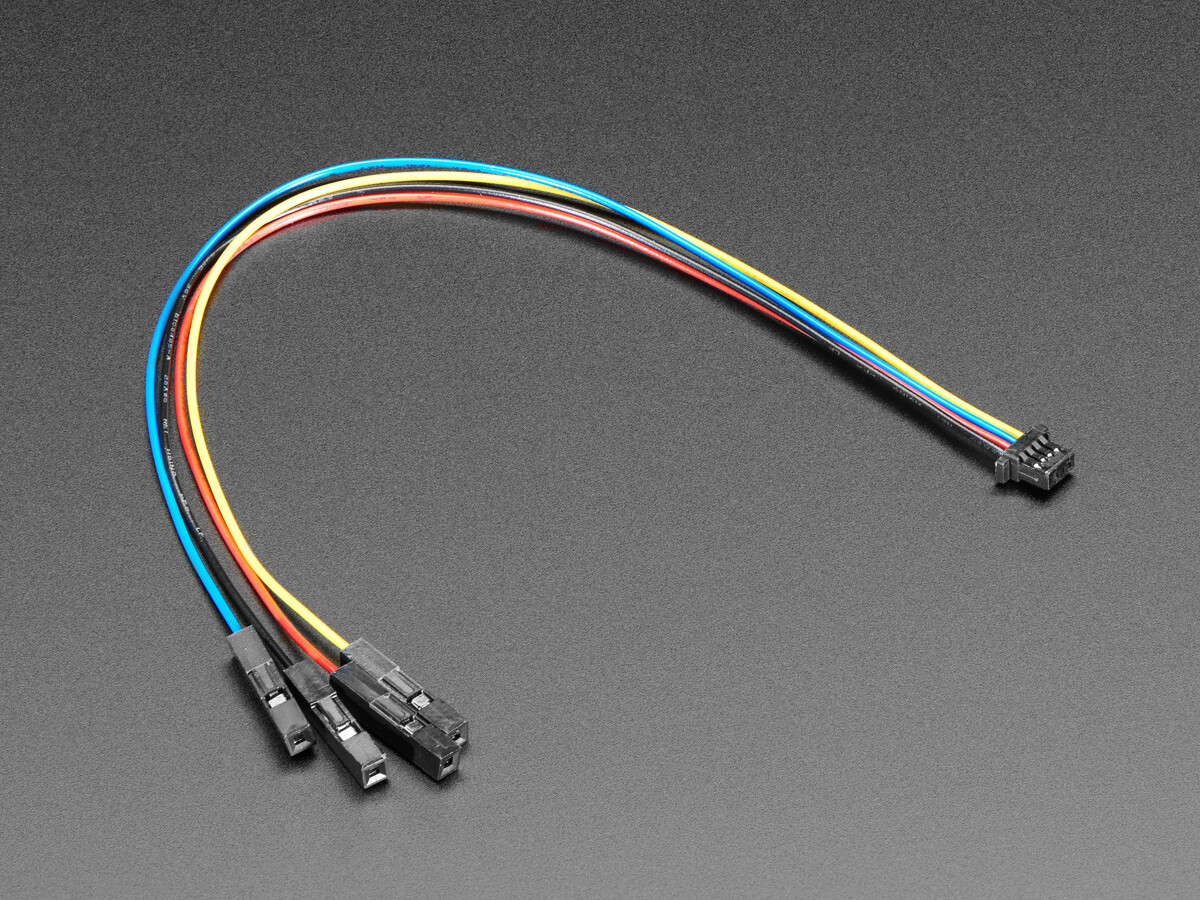 Adafruit STEMMA QT Qwiic JST 4Pin kabel 150mm med premium female stik 4397