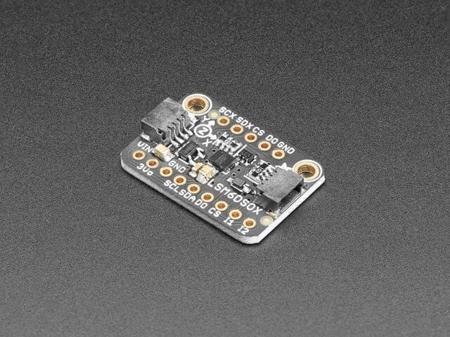 Adafruit LSM6DSOX 6 Akzelerations- og gyroskopmodul - STEMMA QT / Qwiic