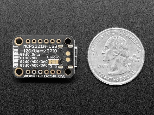Adafruit MCP2221A Breakout – Generelle formål USB til GPIO ADC I2C 4471