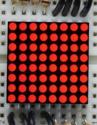 Adafruit Miniature 8x8 Rød LED-matrix, 2.54mm afstand, fælles katode, 454