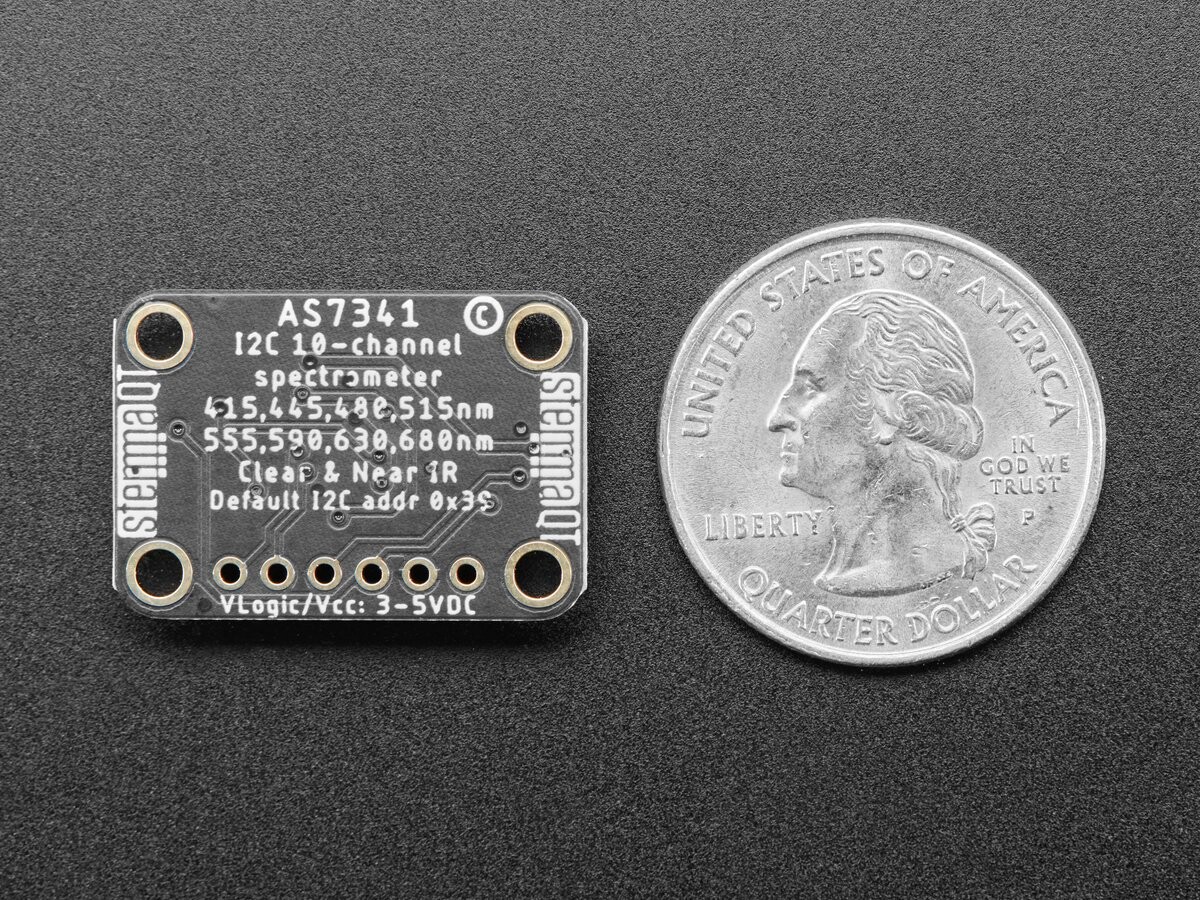 Adafruit AS7341 10-Kanal Lys/Farvesensor Breakout 4698