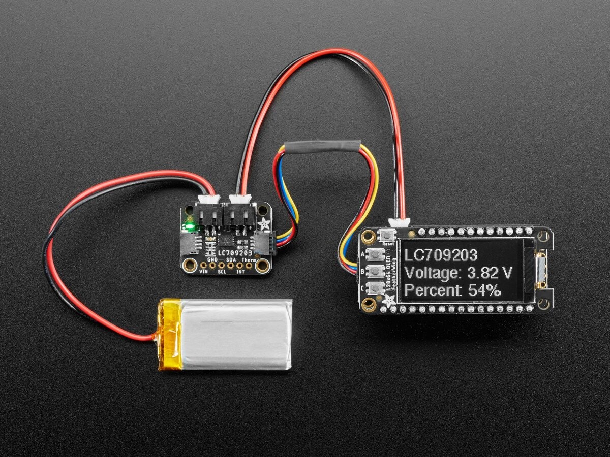 Adafruit LC709203F LiPoly / LiIon Fuel Gauge og Batterimonitor 4712