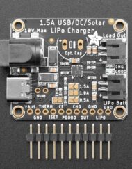 Adafruit Universal USB DC Solarlader Lithium Ion Polymer Lipo op til 10V input 1,5A Lad 4755