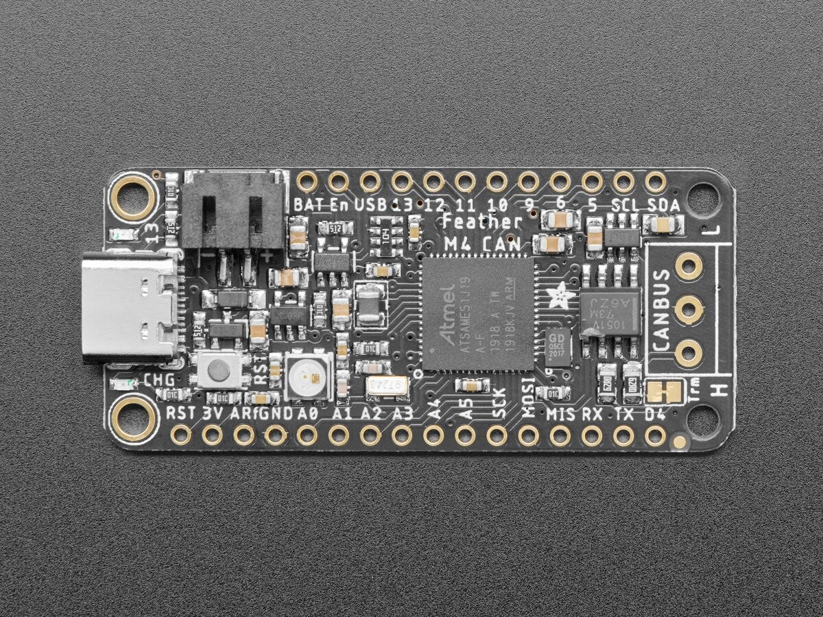 Adafruit Feather M4 CAN Express med ATSAME51, 120 MHz Cortex M4 + 512 KB Flash 4759