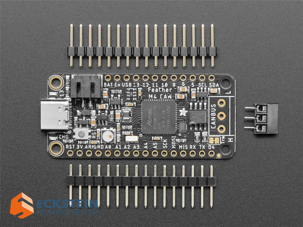 Adafruit Feather M4 CAN Express med ATSAME51, 120 MHz Cortex M4 + 512 KB Flash 4759