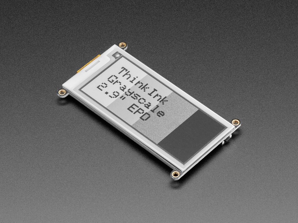 Adafruit 2,9" Graustifts eInk / ePaper Display FeatherWing 4777