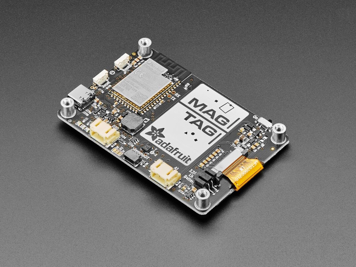 Adafruit MagTag - 2,9 Zoll Grauschala E-Ink WiFi Display med ESP32-S2 4800