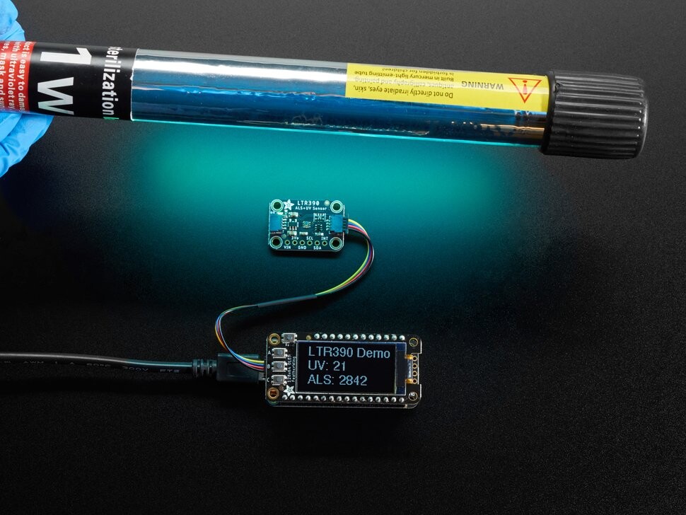 Adafruit LTR390 UV-lys sensor 300 til 350nm STEMMA QT Qwiic 4831