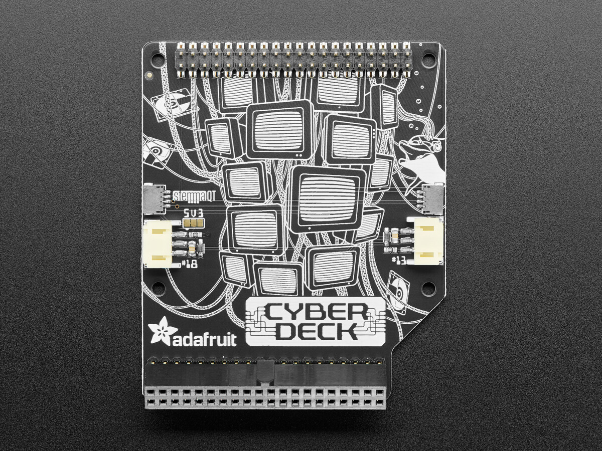Adafruit CYBERDECK HAT til Raspberry Pi 400 STEMMA QT-stik 4863