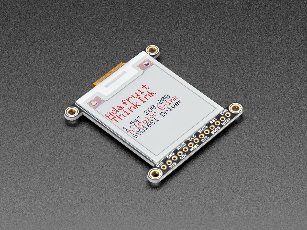 Adafruit 1,54" Farve-eInk / ePaper display 200x200 med SRAM 4868