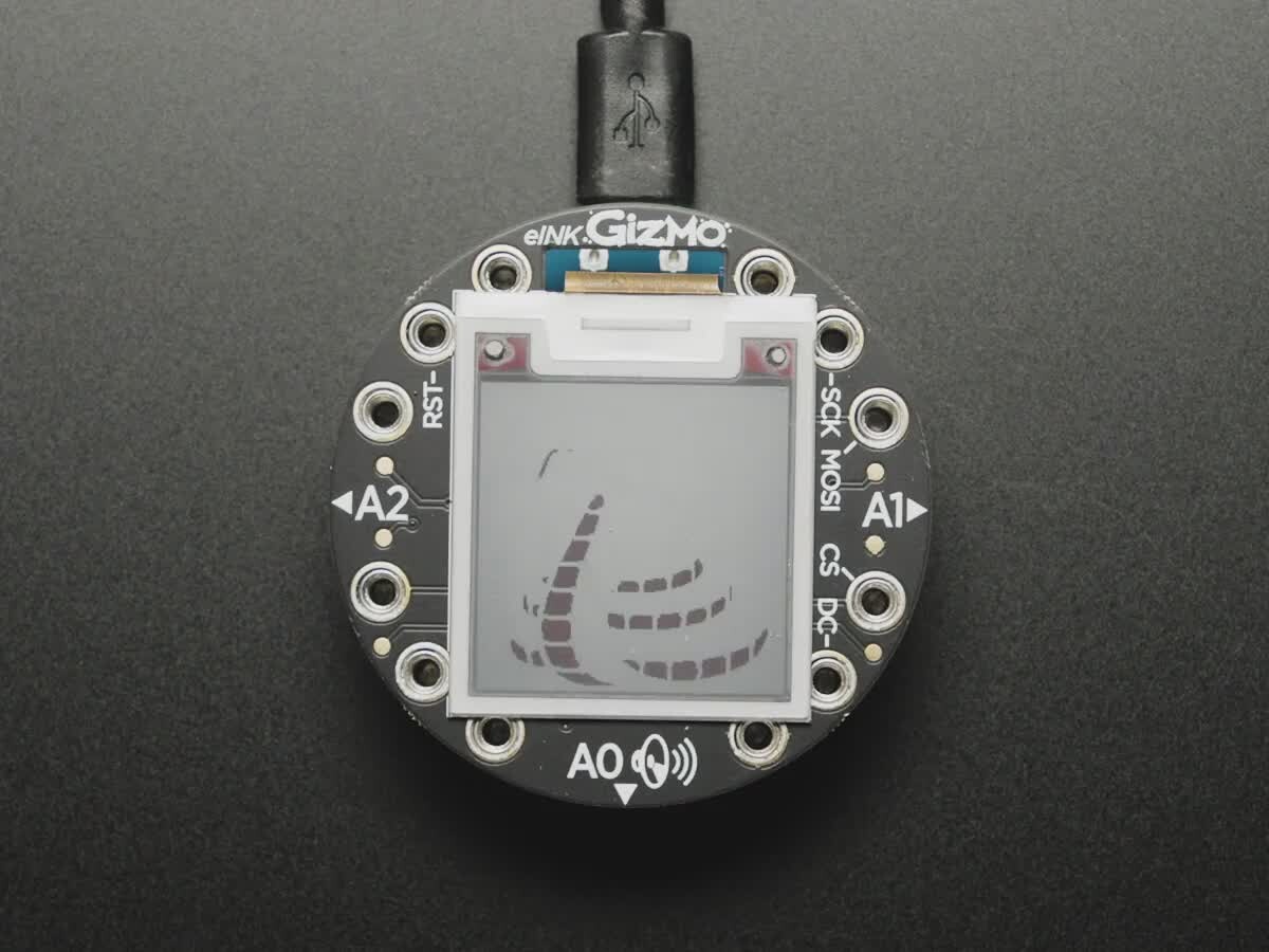 Adafruit Circuit Playground 200x200 Tri-Color E-Ink Gizmo - E-Ink display + lydforstærker 4869