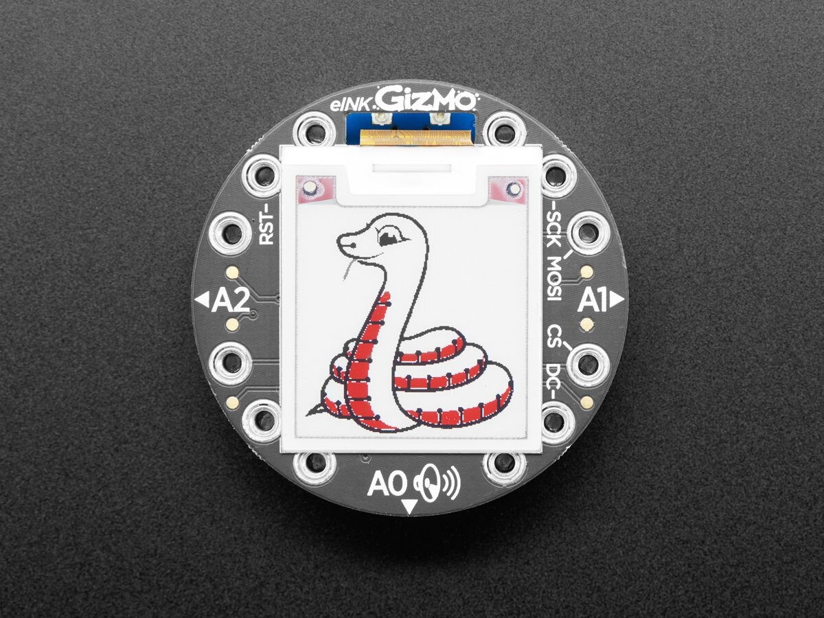 Adafruit Circuit Playground 200x200 Tri-Color E-Ink Gizmo - E-Ink display + lydforstærker 4869