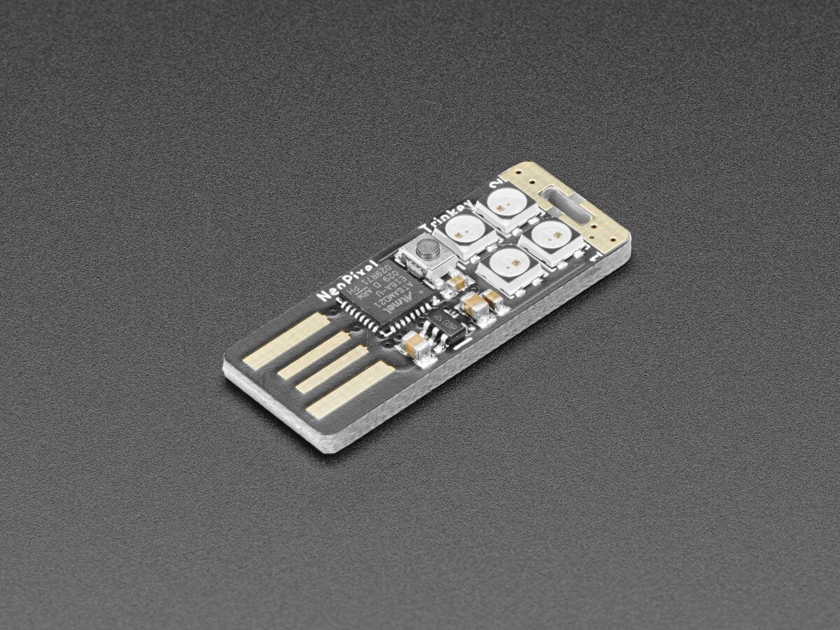 Adafruit Neo Trinkey - SAMD21 USB-nøgle med 4x NeoPixels Cortex M0+ 4870