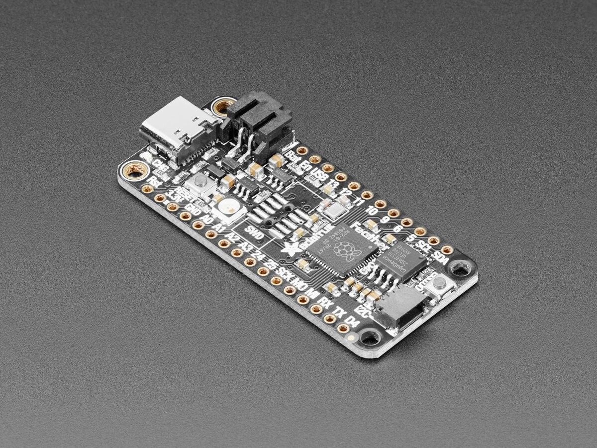 Adafruit Feather RP2040, Dual ARM Cortex-M0+ 133 MHz op til 16 MB Ekstern Flashhukommelse 4884