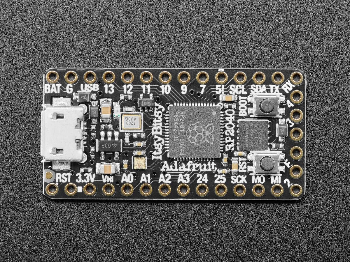 Adafruit ItsyBitsy RP2040 Mikrocontroller Bord Micro USB CircuitPython 4888