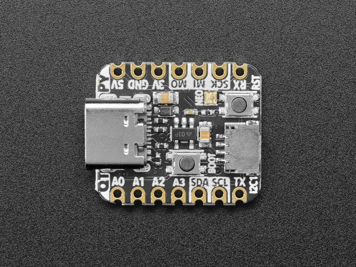 Adafruit QT Py RP2040 Udviklingskort STEMMA QT Qwiic I2C CircuitPython 4900