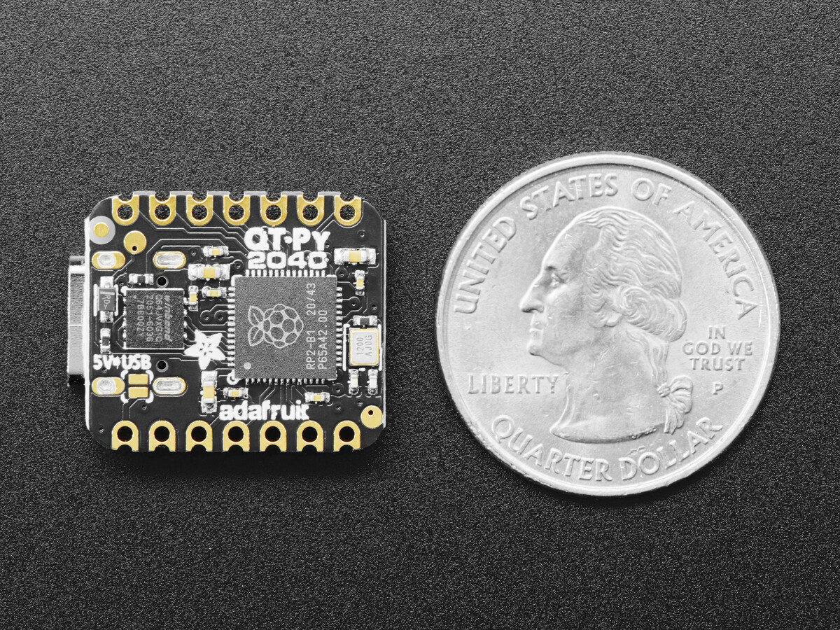 Adafruit QT Py RP2040 Udviklingskort STEMMA QT Qwiic I2C CircuitPython 4900