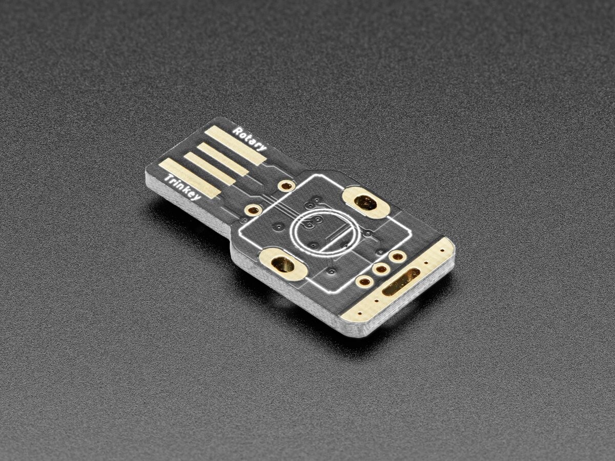 Adafruit Rotary Trinket - USB NeoPixel Rotary Encoder med ATSAMD21E18 Cortex M0 4964