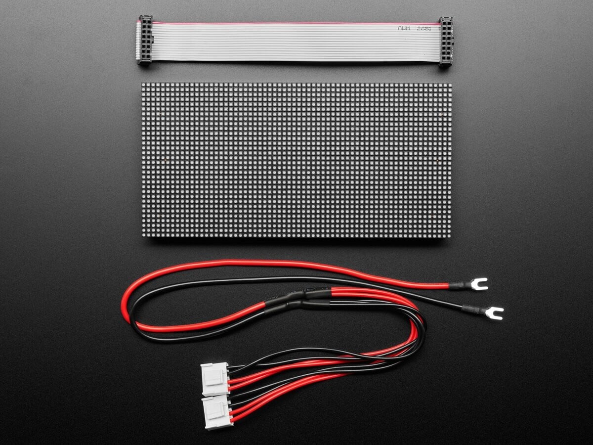 Adafruit 64x32 RGB LED-matrix - 2,5 mm pitch til Arduino Mega Raspberry Pi 5036