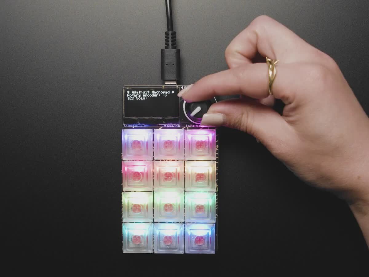 Adafruit MacroPad RP2040 Starter Kit med 3x4-tast encoder OLED ADABOX019 Essentials 5128