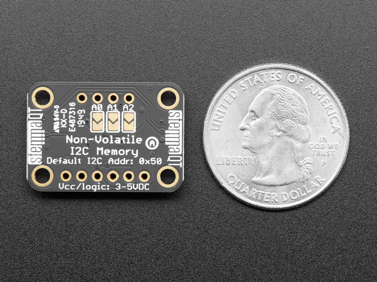 Adafruit 24LC32 I2C EEPROM Breakout - 32Kbit / 4 KB - Stemma QT 5146