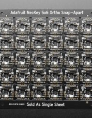 Adafruit NeoKey 5x6 Ortho Snap-Apart Mechanical Key Switches uden NeoPixel 5157