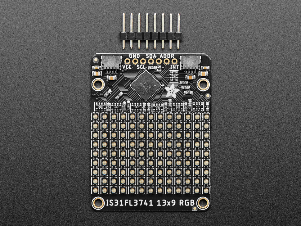Adafruit IS31FL3741 13x9 PWM RGB LED Matrix Driver STEMMA QT Qwiic 5201