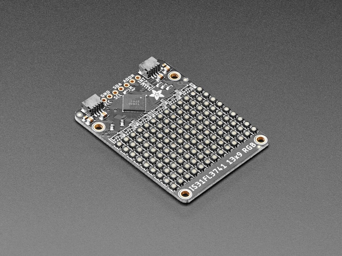 Adafruit IS31FL3741 13x9 PWM RGB LED Matrix Driver STEMMA QT Qwiic 5201