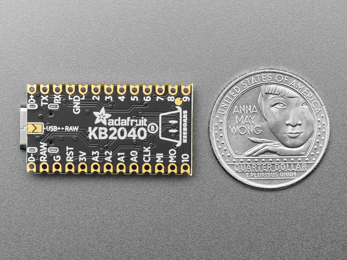 Adafruit KB2040 med RP2040 Arduino Pro Micro-formet bundkort Qwiic / STEMMA QT I2C 5302