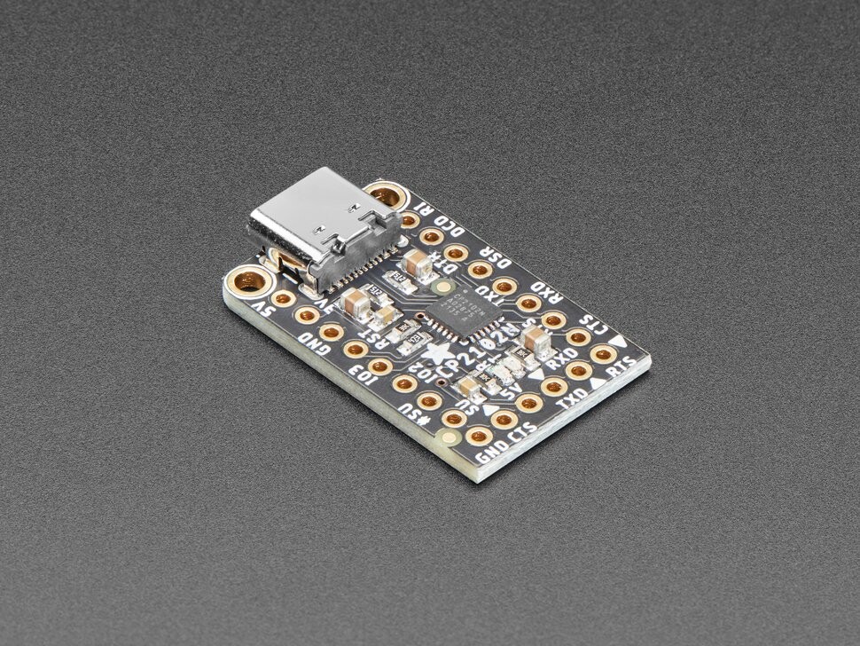 Adafruit CP2102N Friend USB-C til Seriell Konverter Datahastighed 3Mbps USB-C 5335