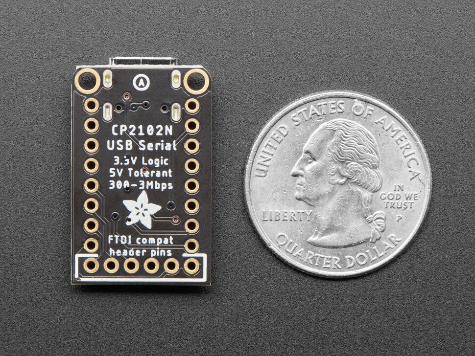 Adafruit CP2102N Friend USB-C til Seriell Konverter Datahastighed 3Mbps USB-C 5335