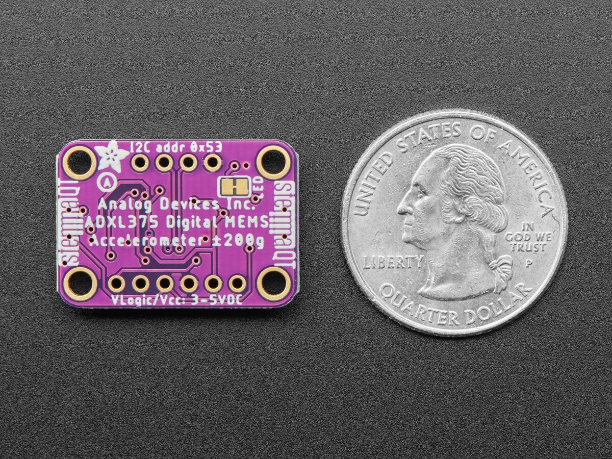 Adafruit ADXL375 – Høj G Accelerometer (±200g) med I2C og SPI 5374
