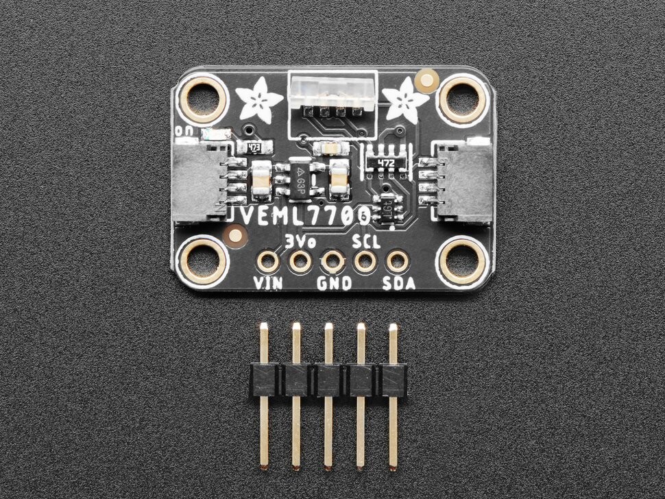 Adafruit Right Angle VEML7700 Lux Sensor I2C Light Sensor STEMMA QT Qwiic 5378