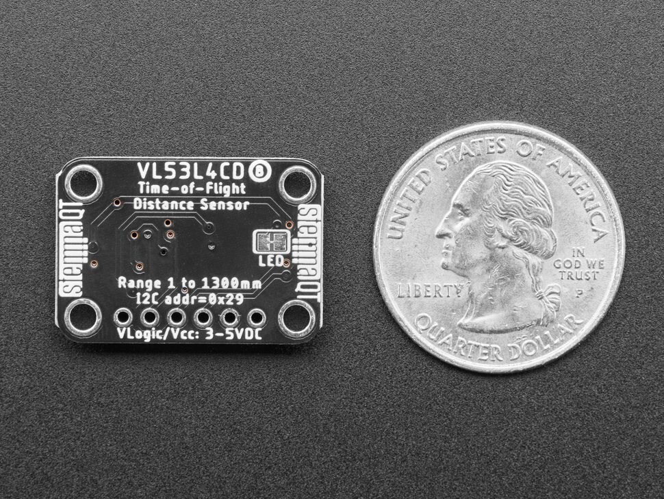 Adafruit VL53L4CD Time of Flight Distance Sensor op til 1300 mm STEMMA QT Qwiic 5396